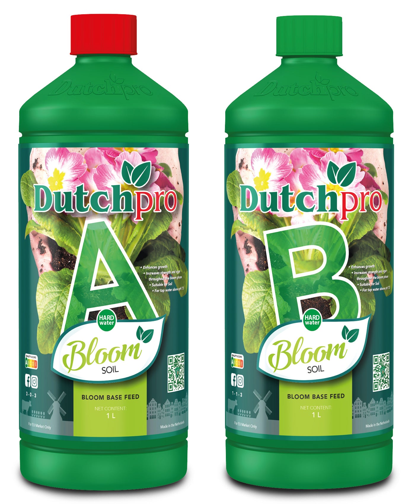 A+B Bloom Base Feeds Soil (Hard Water)