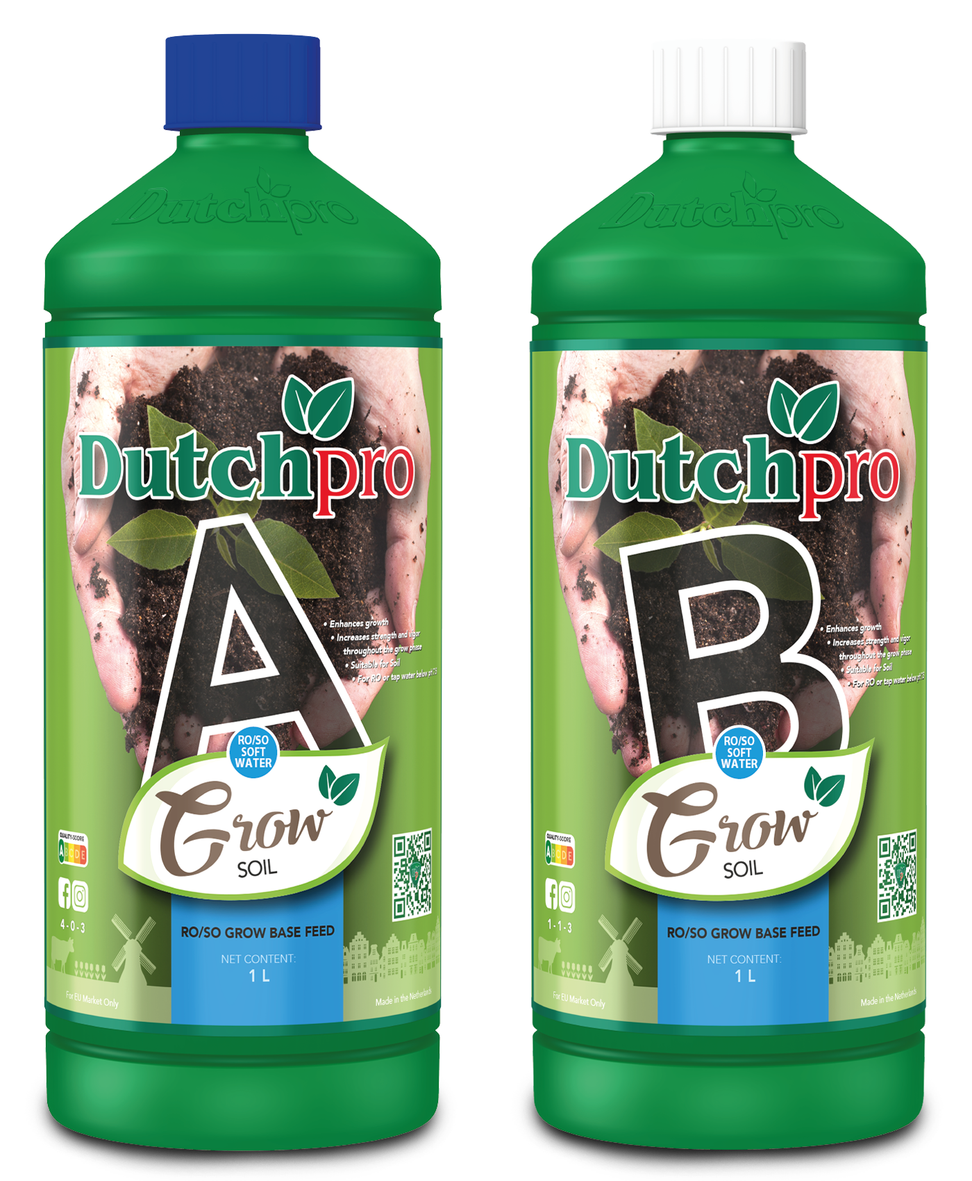 A+B Grow Base Feeds Soil (RO/Soft Water)