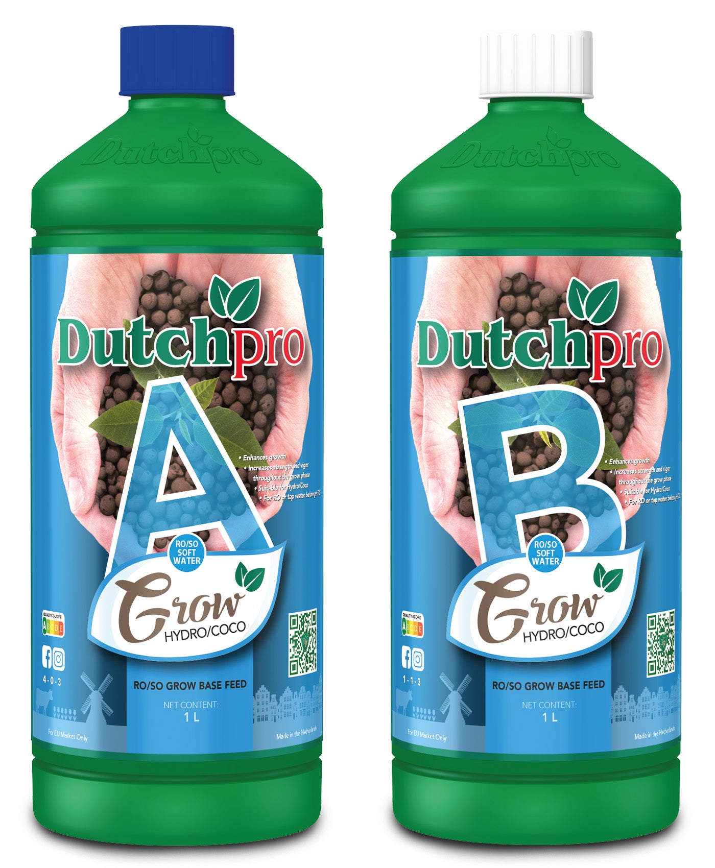 Ao2 Base Feed A+B Grow Base Feed Hydro/Coco (RO/Soft Water) – Dutchpro
