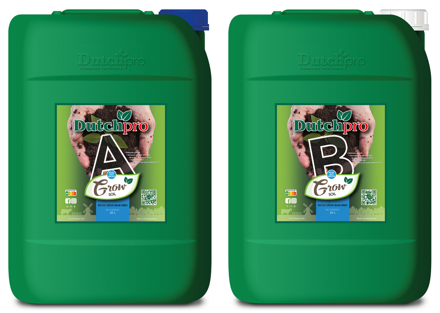 A+B Grow Base Feeds Soil (RO/Soft Water)