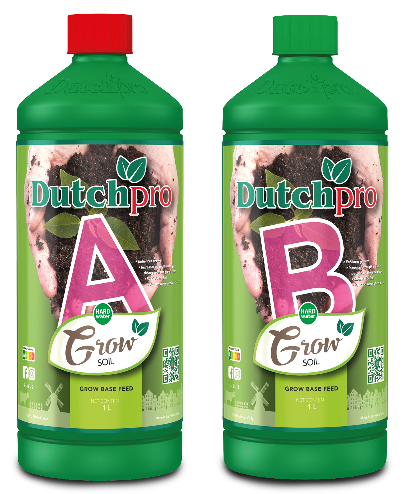 Ao2 Base Feed A+B Grow Base Feeds Soil (Hard Water) – Dutchpro